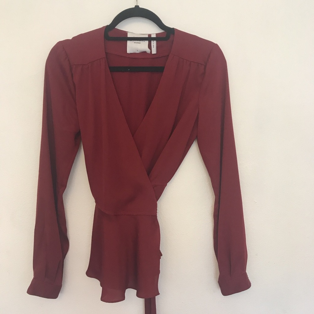 L’ Academie Wrap Blouse